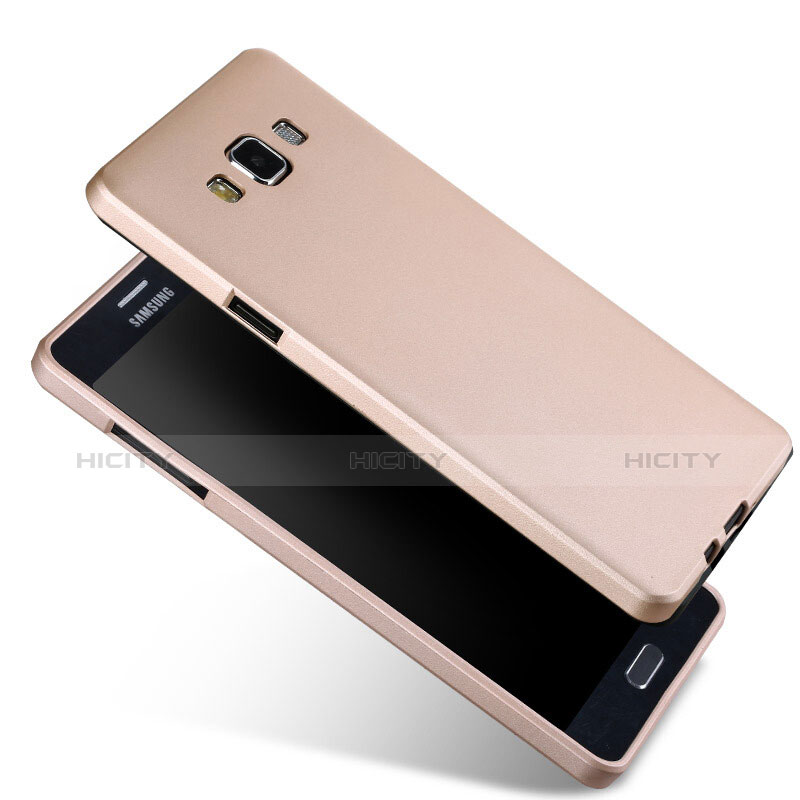 Samsung Galaxy A7 SM-A700用極薄ソフトケース シリコンケース 耐衝撃 全面保護 サムスン ゴールド