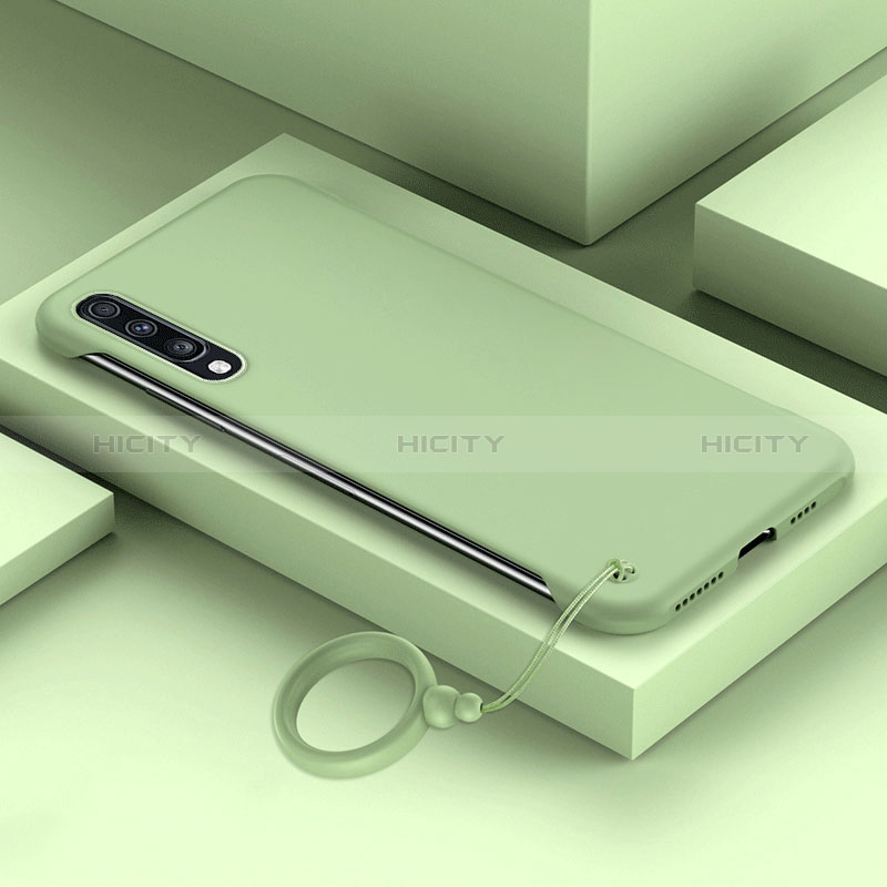 Samsung Galaxy A70用ハードケース プラスチック 質感もマット カバー YK1 サムスン ライトグリーン
