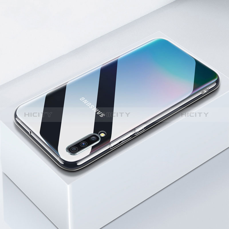 Samsung Galaxy A70用極薄ソフトケース シリコンケース 耐衝撃 全面保護 クリア透明 T02 サムスン クリア