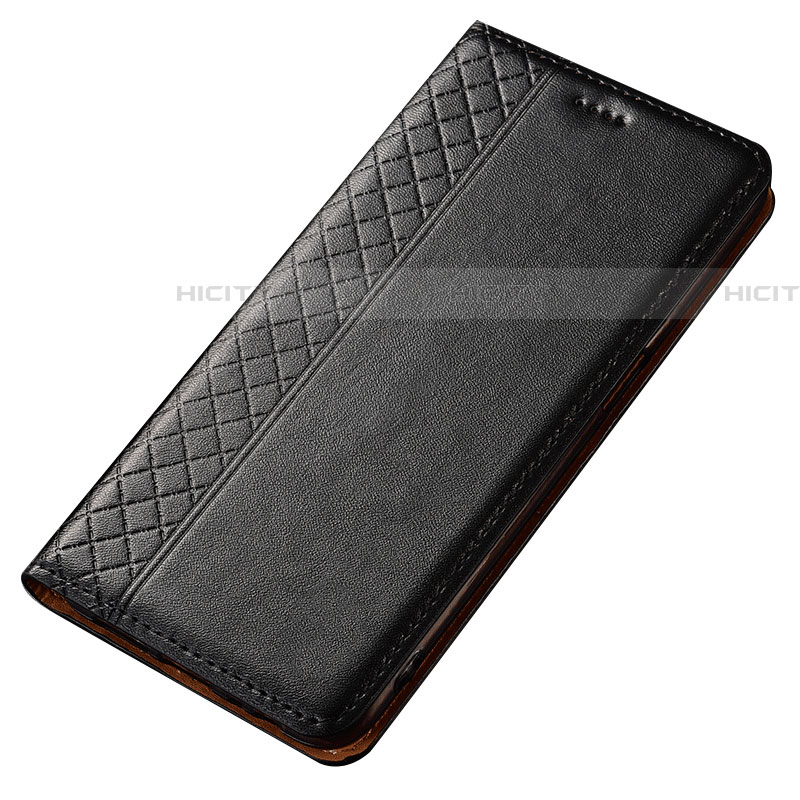 Samsung Galaxy A70用手帳型 レザーケース スタンド カバー T05 サムスン ブラック