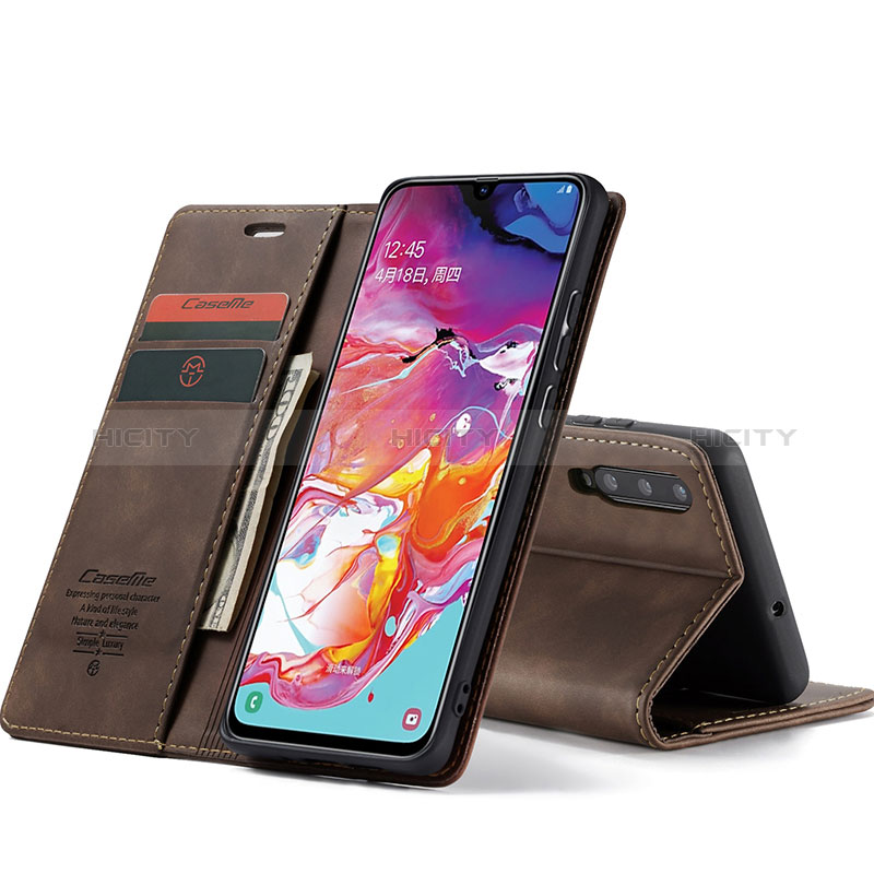 Samsung Galaxy A70用手帳型 レザーケース スタンド カバー C01S サムスン 