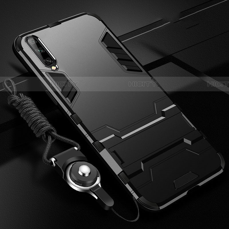 Samsung Galaxy A70用ハイブリットバンパーケース スタンド プラスチック 兼シリコーン カバー R02 サムスン 