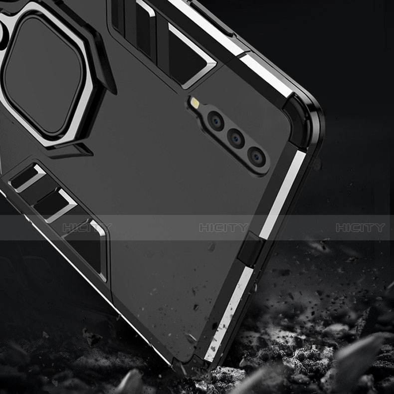 Samsung Galaxy A70用ハイブリットバンパーケース スタンド プラスチック 兼シリコーン カバー マグネット式 サムスン 