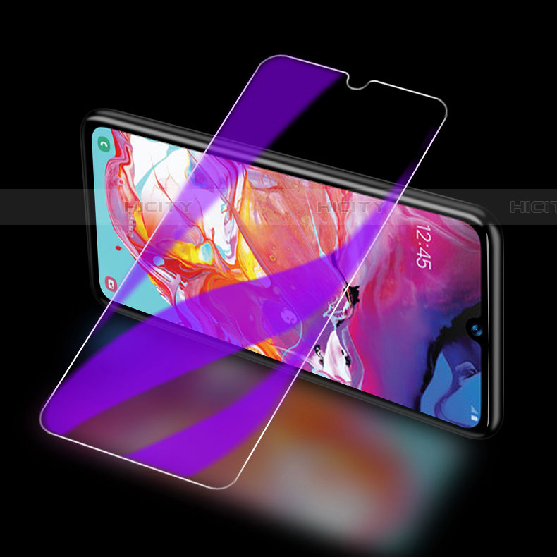 Samsung Galaxy A70S用アンチグレア ブルーライト 強化ガラス 液晶保護フィルム サムスン クリア