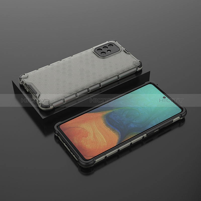 Samsung Galaxy A71 4G A715用360度 フルカバー ハイブリットバンパーケース クリア透明 プラスチック カバー AM2 サムスン 