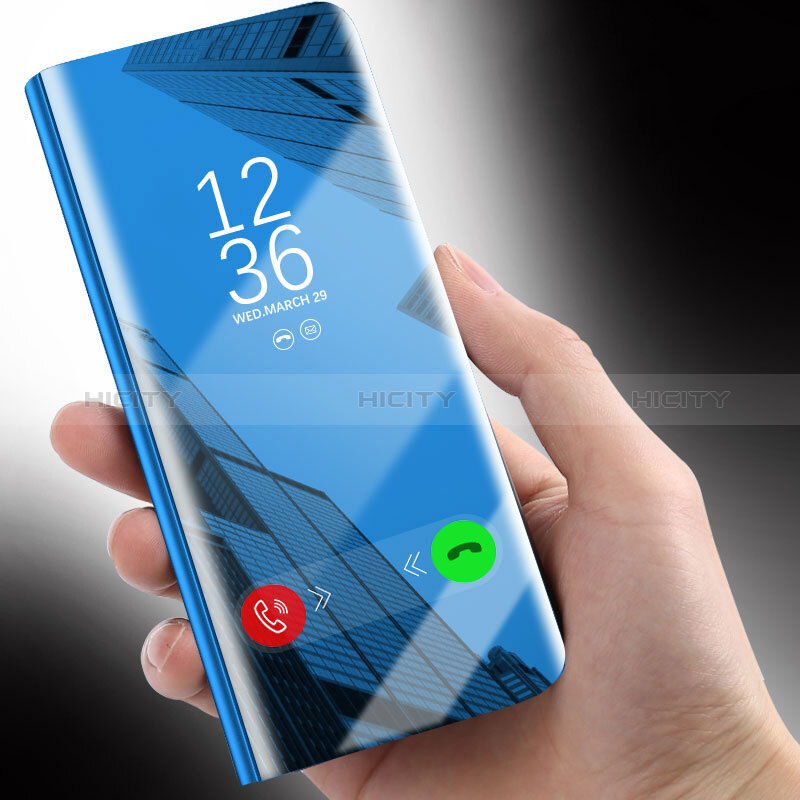 Samsung Galaxy A71 4G A715用手帳型 レザーケース スタンド 鏡面 カバー L02 サムスン 