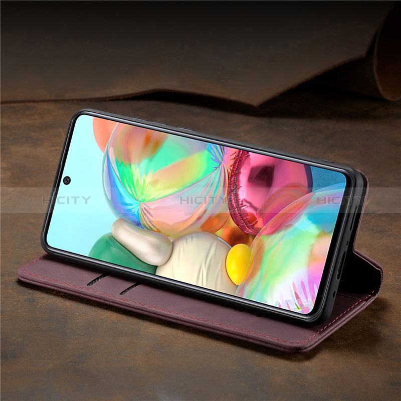 Samsung Galaxy A71 4G A715用手帳型 レザーケース スタンド カバー L15 サムスン 
