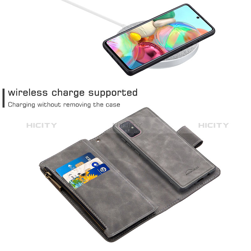 Samsung Galaxy A71 4G A715用手帳型 レザーケース スタンド カバー B09F サムスン 