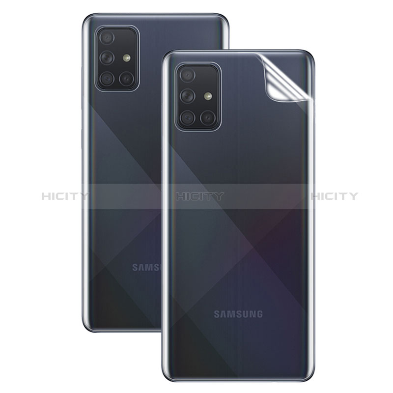 Samsung Galaxy A71 4G A715用高光沢 液晶保護フィルム 背面保護フィルム同梱 サムスン クリア