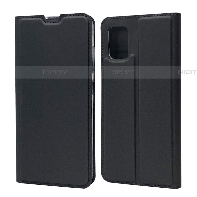 Samsung Galaxy A71 5G用手帳型 レザーケース スタンド カバー L07 サムスン ブラック