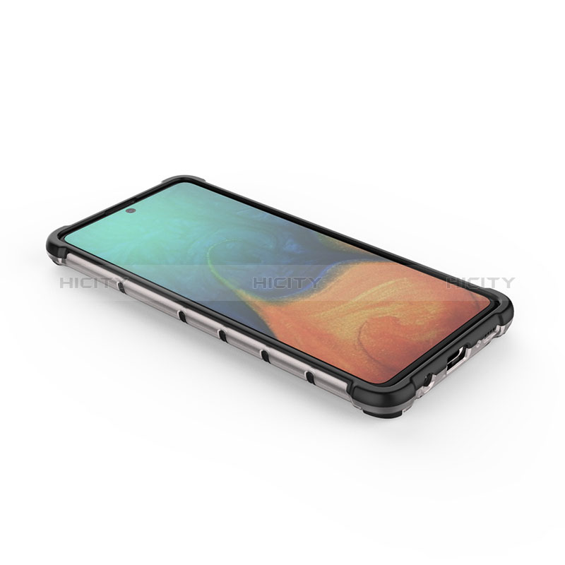 Samsung Galaxy A71 5G用360度 フルカバー ハイブリットバンパーケース クリア透明 プラスチック カバー AM2 サムスン 
