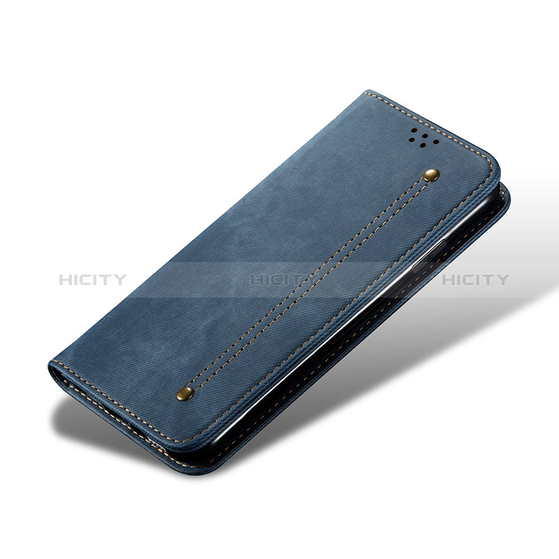 Samsung Galaxy A71 5G用手帳型 布 スタンド B01S サムスン 