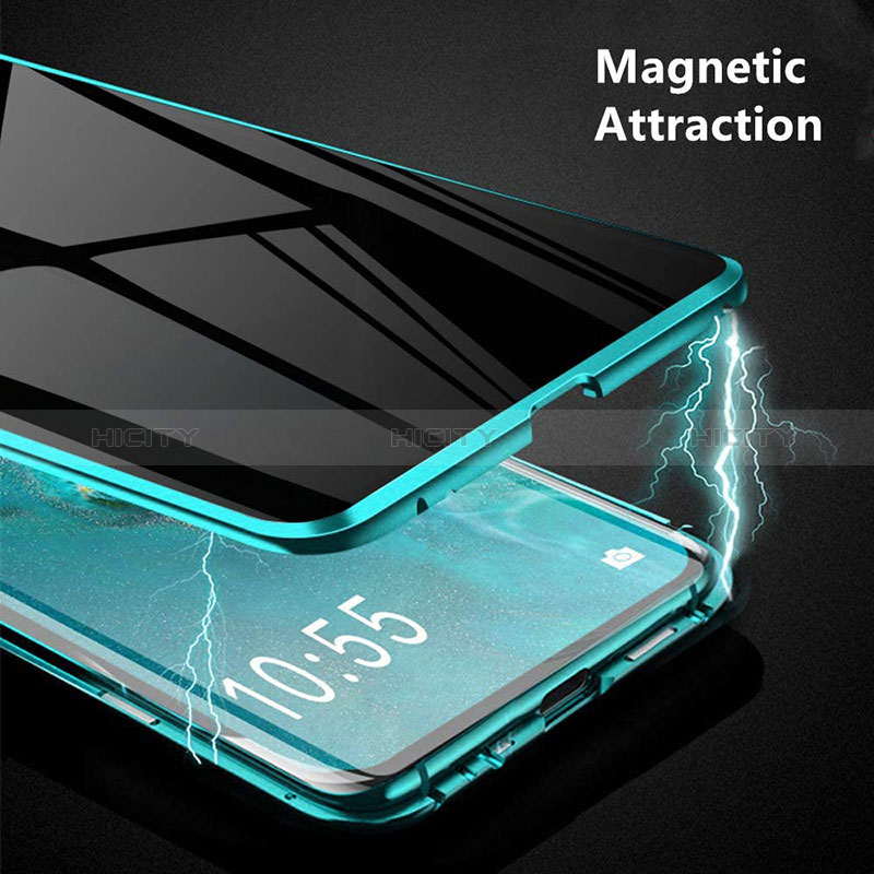 Samsung Galaxy A71 5G用ケース 高級感 手触り良い アルミメタル 製の金属製 360度 フルカバーバンパー 鏡面 カバー P01 サムスン 