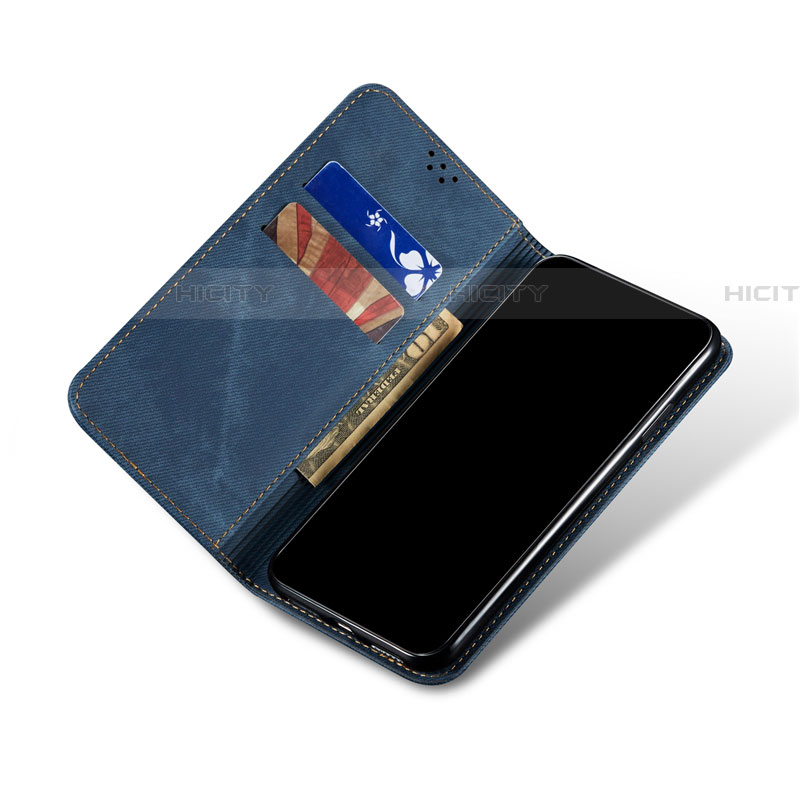 Samsung Galaxy A71 5G用手帳型 布 スタンド サムスン 