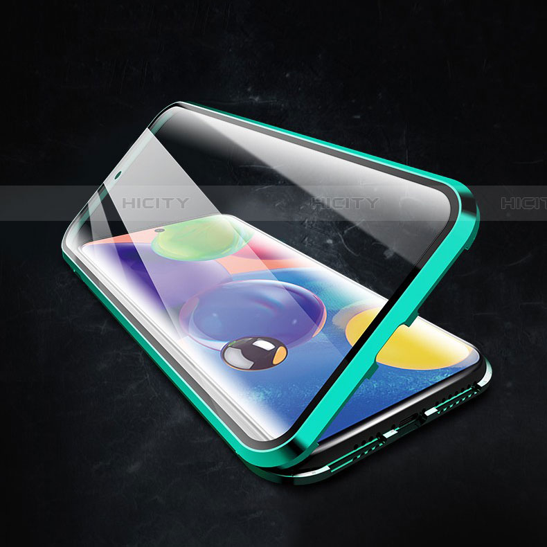 Samsung Galaxy A71 5G用ケース 高級感 手触り良い アルミメタル 製の金属製 360度 フルカバーバンパー 鏡面 カバー サムスン 