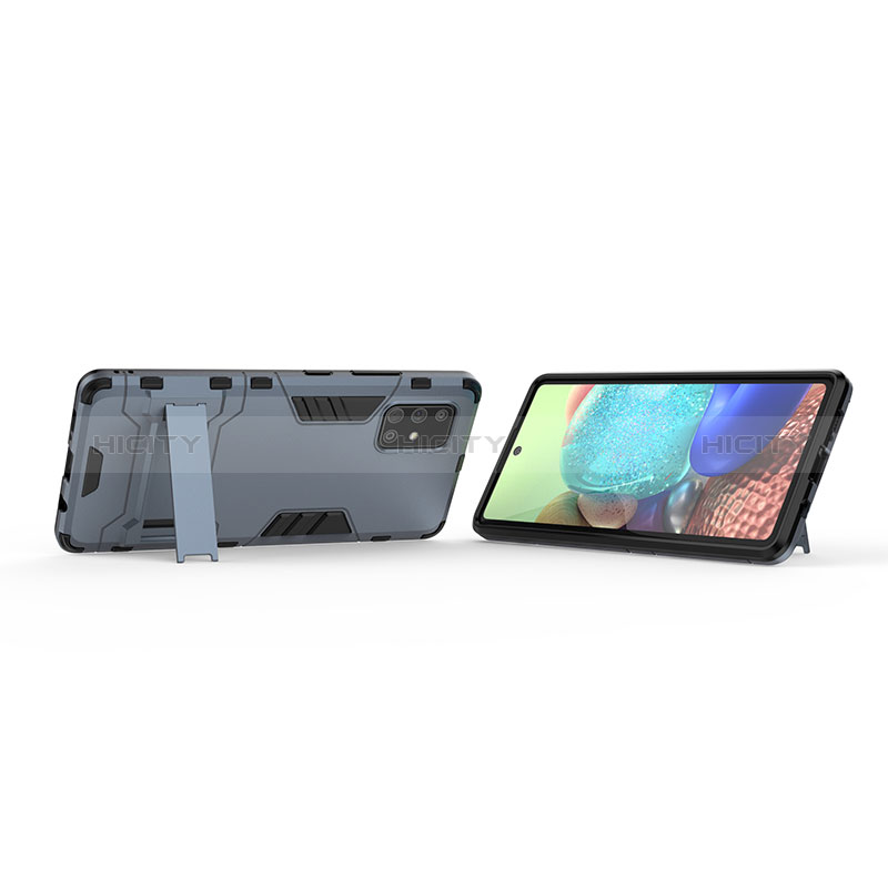Samsung Galaxy A71 5G用ハイブリットバンパーケース スタンド プラスチック 兼シリコーン カバー KC2 サムスン 