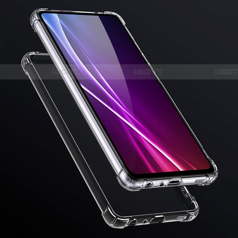Samsung Galaxy A72 4G用極薄ソフトケース シリコンケース 耐衝撃 全面保護 クリア透明 T04 サムスン クリア