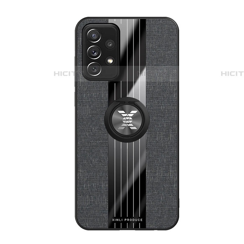 Samsung Galaxy A72 4G用極薄ソフトケース シリコンケース 耐衝撃 全面保護 アンド指輪 マグネット式 バンパー X01L サムスン 