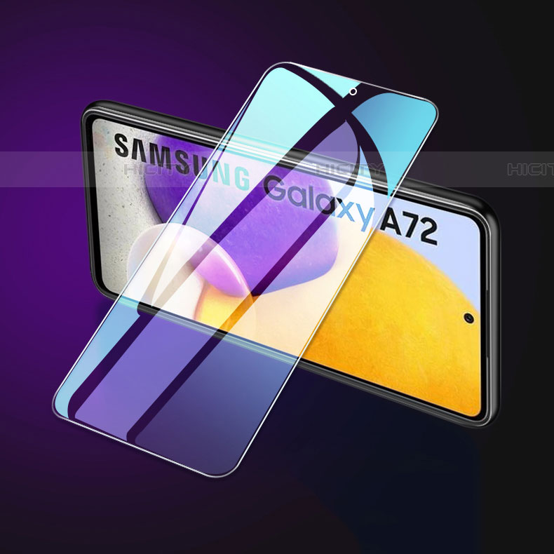 Samsung Galaxy A72 4G用強化ガラス フル液晶保護フィルム F05 サムスン ブラック
