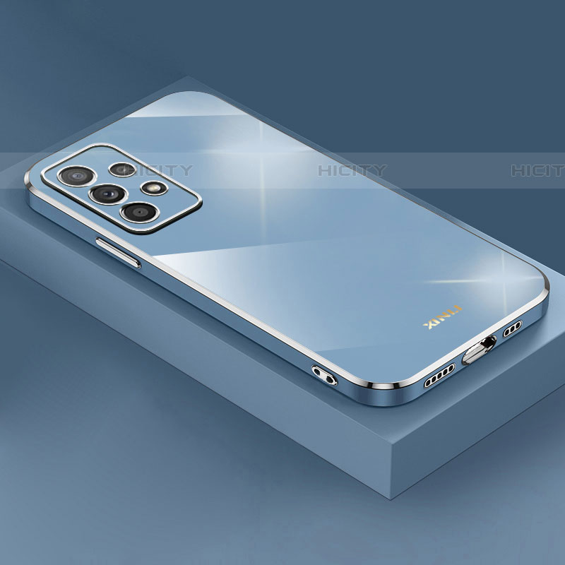Samsung Galaxy A72 5G用極薄ソフトケース シリコンケース 耐衝撃 全面保護 XL4 サムスン ネイビー