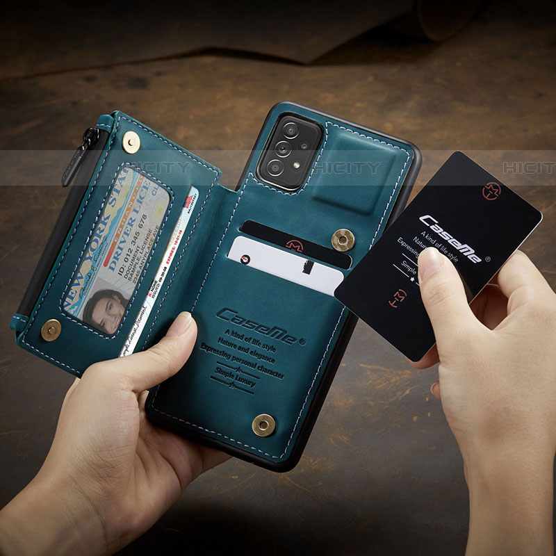 Samsung Galaxy A72 5G用ケース 高級感 手触り良いレザー柄 C02S サムスン 