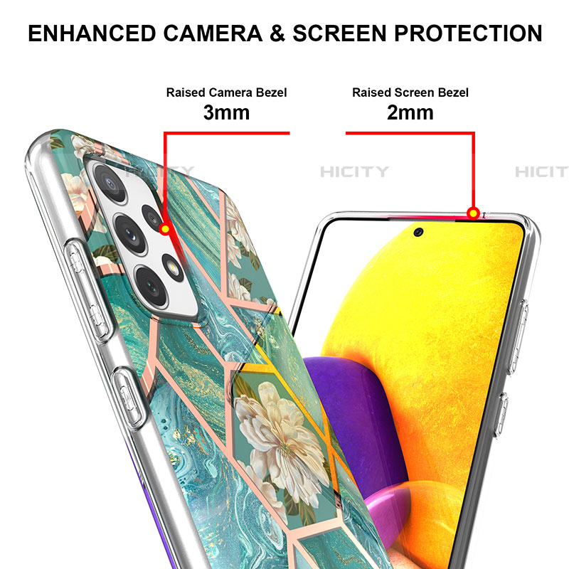 Samsung Galaxy A72 5G用シリコンケース ソフトタッチラバー バタフライ パターン カバー Y02B サムスン 