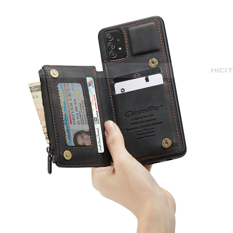 Samsung Galaxy A72 5G用ケース 高級感 手触り良いレザー柄 C01S サムスン 
