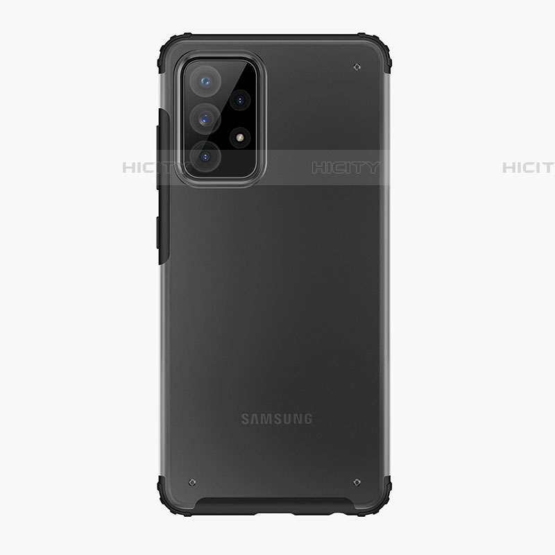 Samsung Galaxy A72 5G用ハイブリットバンパーケース クリア透明 プラスチック カバー サムスン 