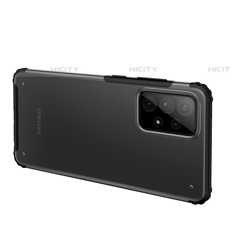 Samsung Galaxy A72 5G用ハイブリットバンパーケース クリア透明 プラスチック カバー サムスン 