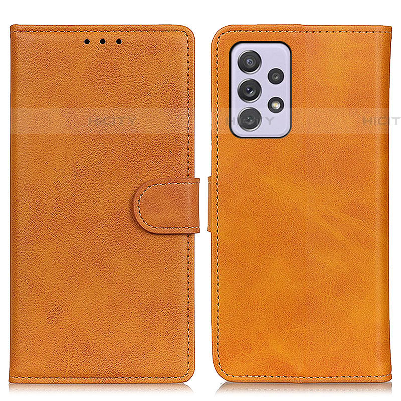 Samsung Galaxy A73 5G用手帳型 レザーケース スタンド カバー A05D サムスン ブラウン