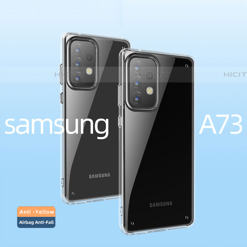 Samsung Galaxy A73 5G用極薄ソフトケース シリコンケース 耐衝撃 全面保護 クリア透明 T04 サムスン クリア