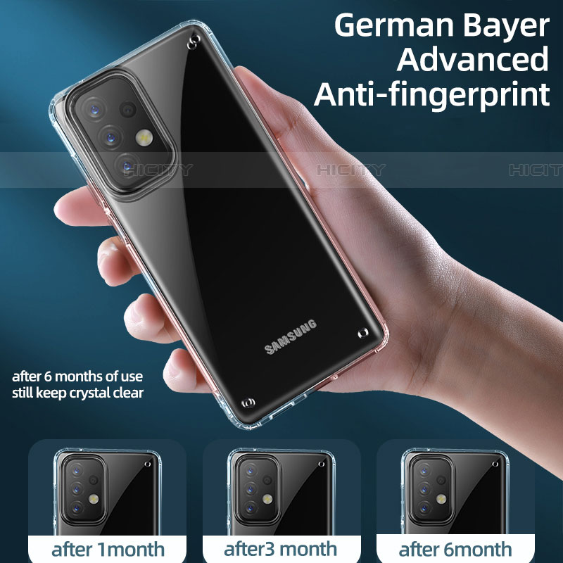 Samsung Galaxy A73 5G用極薄ソフトケース シリコンケース 耐衝撃 全面保護 クリア透明 T04 サムスン クリア