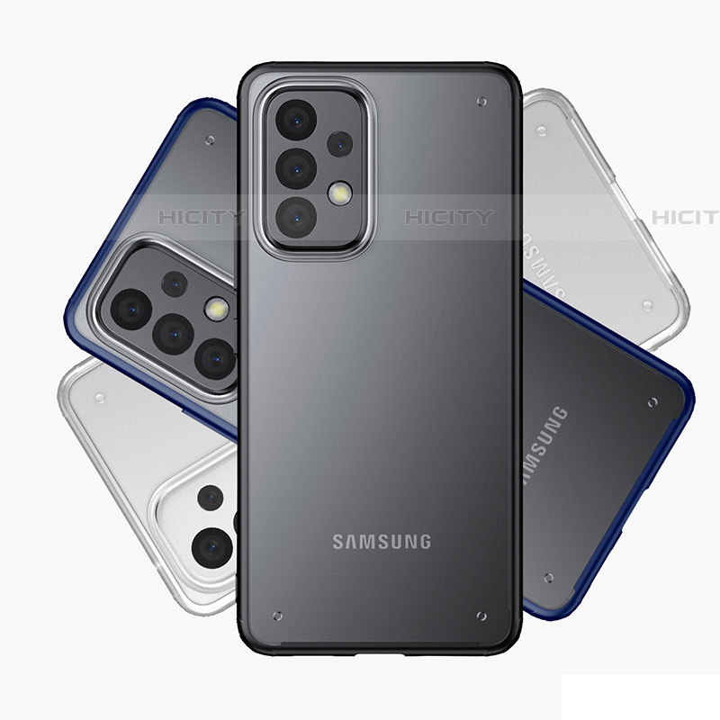 Samsung Galaxy A73 5G用ハイブリットバンパーケース 透明 プラスチック カバー サムスン 