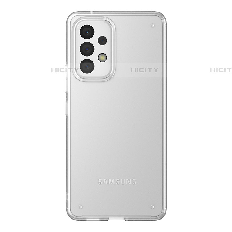 Samsung Galaxy A73 5G用ハイブリットバンパーケース 透明 プラスチック カバー サムスン 