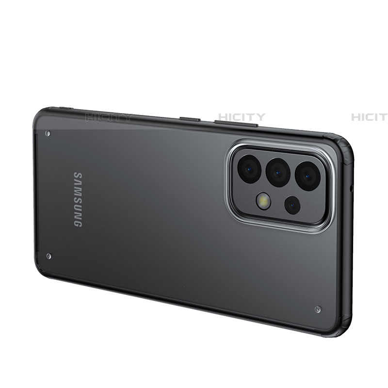 Samsung Galaxy A73 5G用ハイブリットバンパーケース クリア透明 プラスチック カバー サムスン 