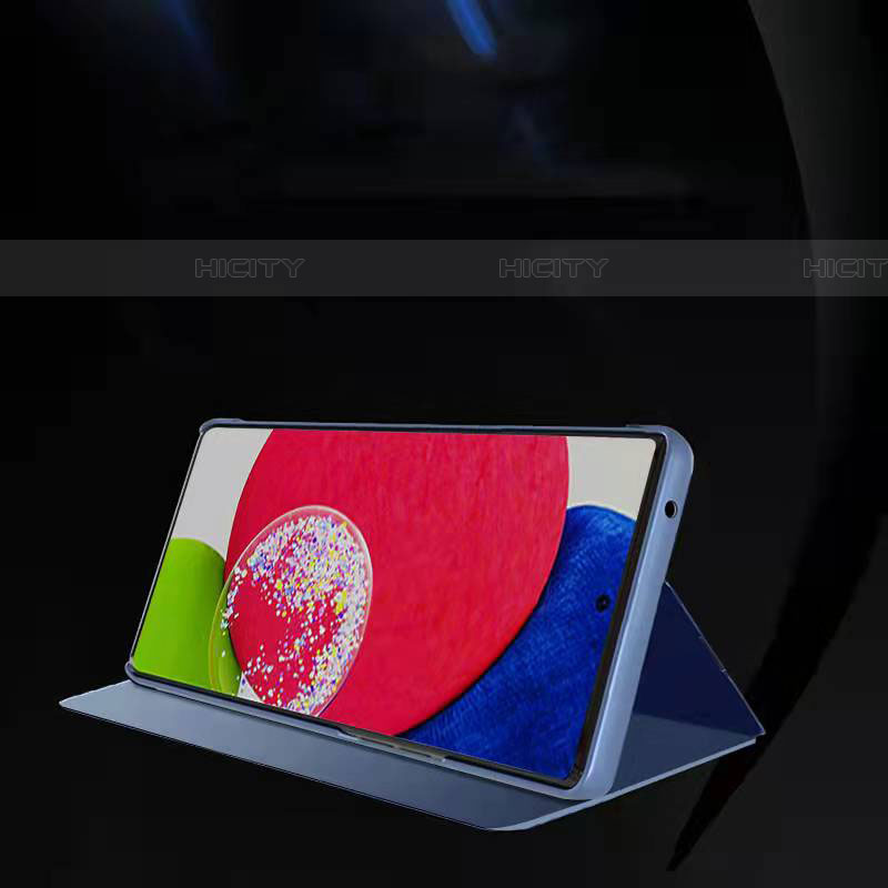 Samsung Galaxy A73 5G用手帳型 レザーケース スタンド 鏡面 カバー サムスン 