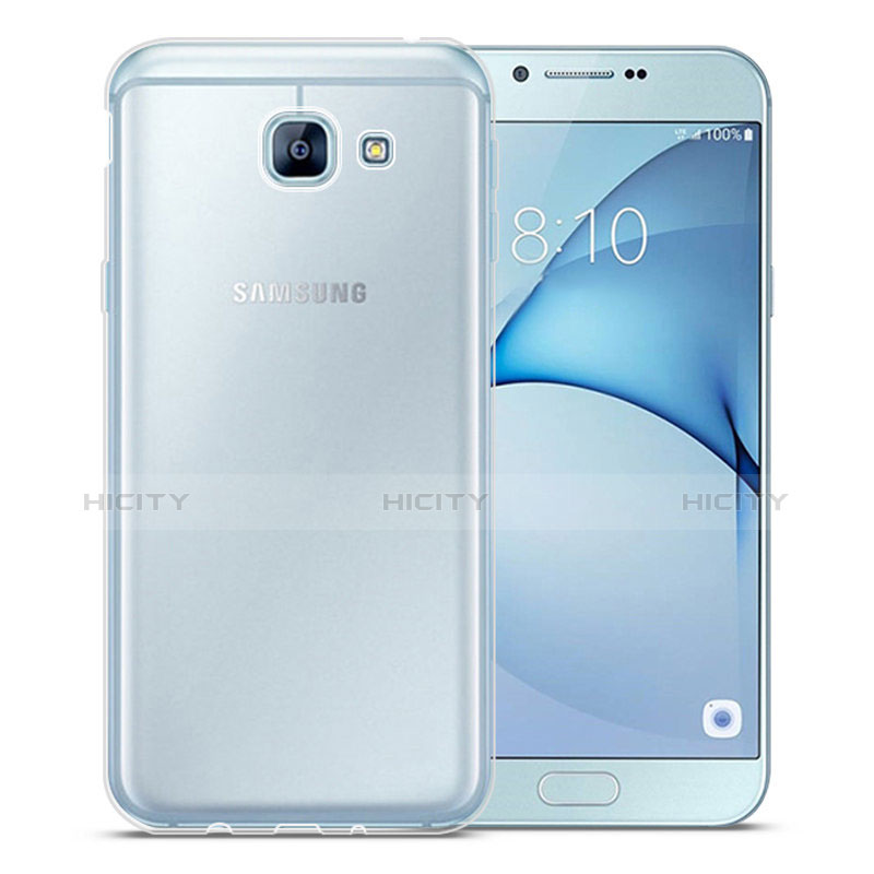 Samsung Galaxy A8 (2016) A8100 A810F用極薄ソフトケース シリコンケース 耐衝撃 全面保護 クリア透明 カバー サムスン クリア