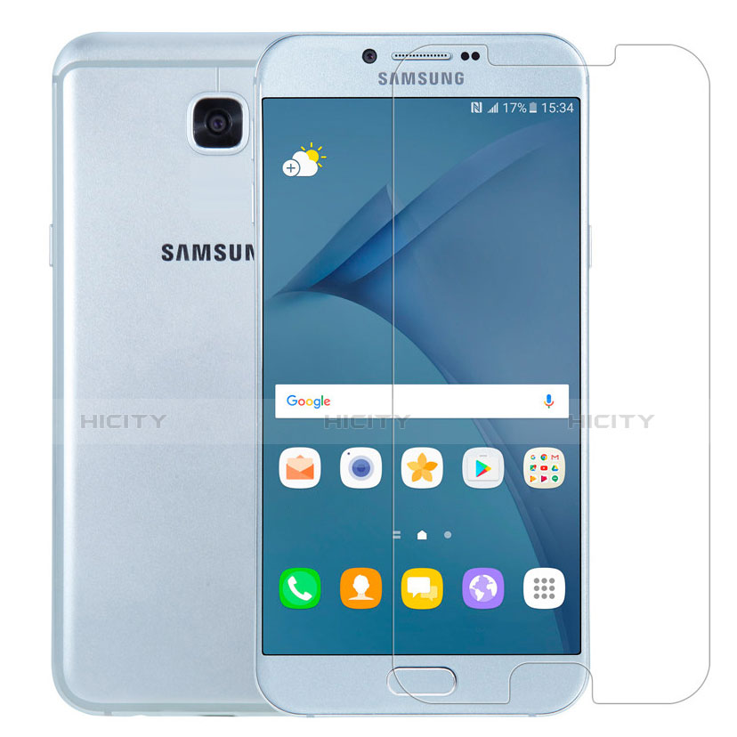 Samsung Galaxy A8 (2016) A8100 A810F用強化ガラス 液晶保護フィルム T01 サムスン クリア