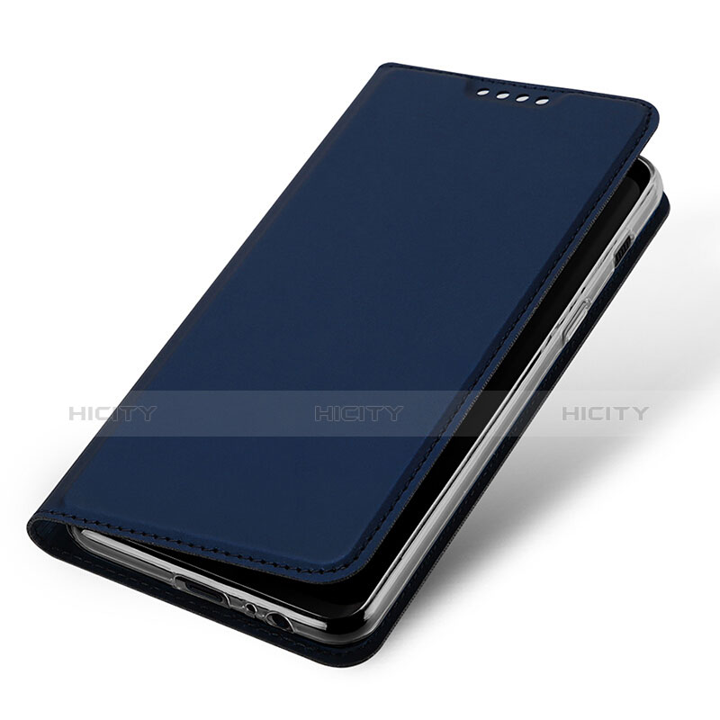 Samsung Galaxy A8 (2018) A530F用手帳型 レザーケース スタンド サムスン ネイビー