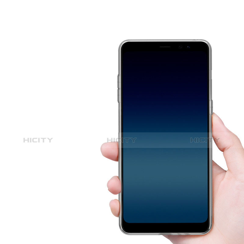 Samsung Galaxy A8 (2018) Duos A530F用極薄ソフトケース シリコンケース 耐衝撃 全面保護 クリア透明 カバー サムスン クリア