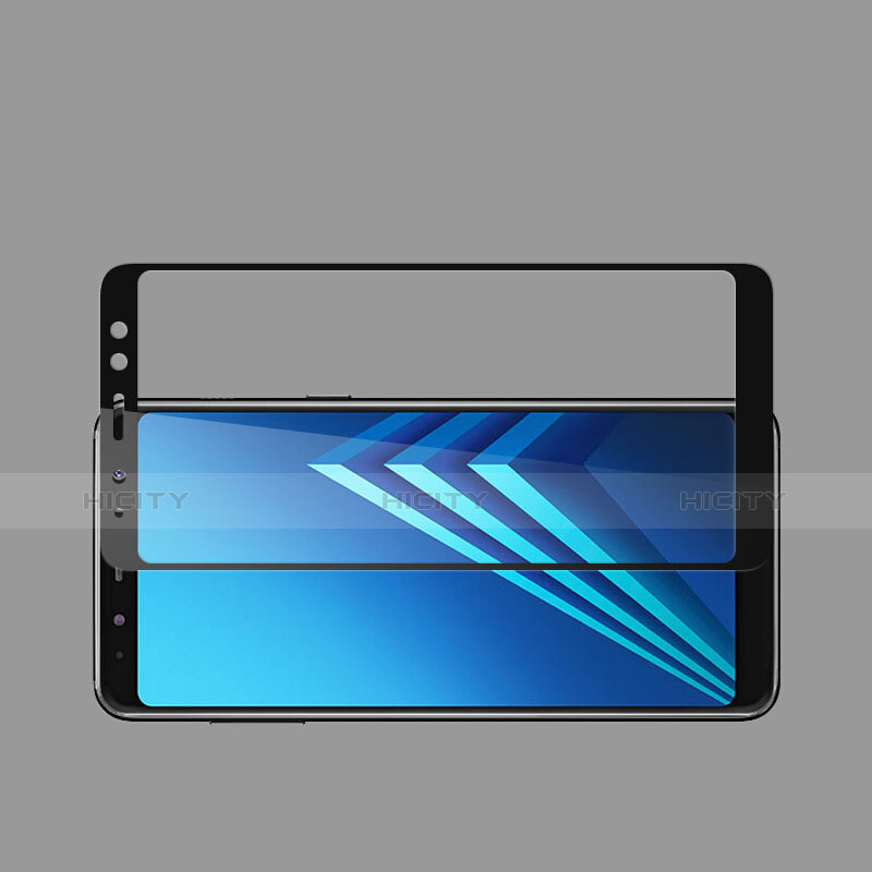 Samsung Galaxy A8 (2018) Duos A530F用強化ガラス フル液晶保護フィルム サムスン ブラック