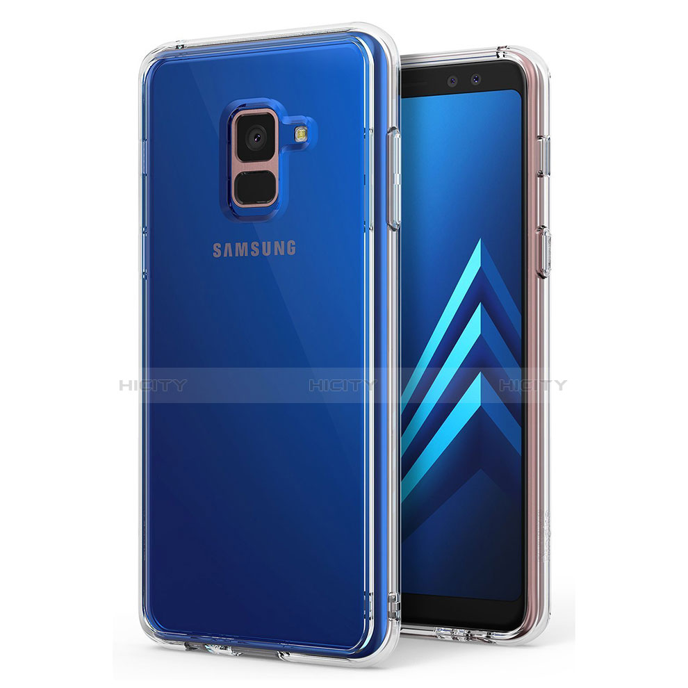 Samsung Galaxy A8+ A8 Plus (2018) A730F用極薄ソフトケース シリコンケース 耐衝撃 全面保護 クリア透明 カバー サムスン クリア