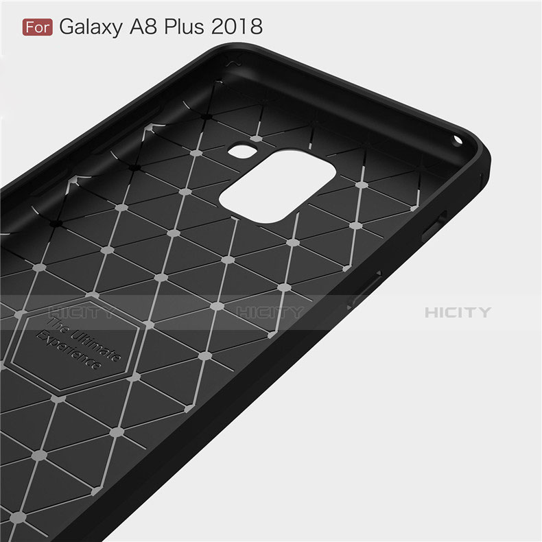Samsung Galaxy A8+ A8 Plus (2018) A730F用シリコンケース ソフトタッチラバー ツイル カバー サムスン 