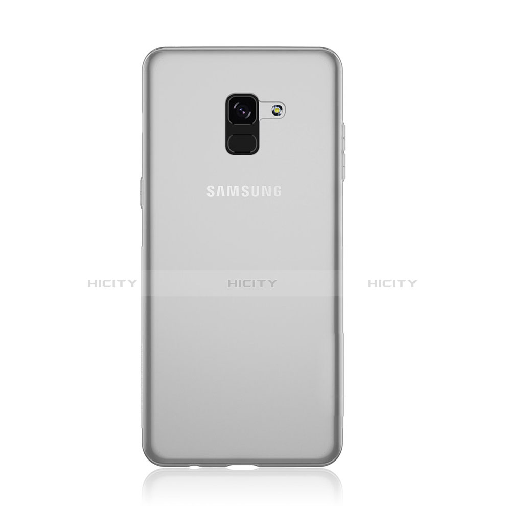 Samsung Galaxy A8+ A8 Plus (2018) Duos A730F用極薄ソフトケース シリコンケース 耐衝撃 全面保護 クリア透明 T02 サムスン クリア
