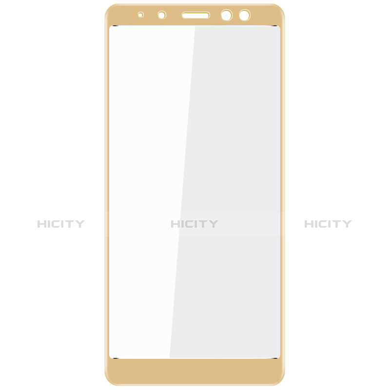 Samsung Galaxy A8+ A8 Plus (2018) Duos A730F用強化ガラス フル液晶保護フィルム サムスン ゴールド