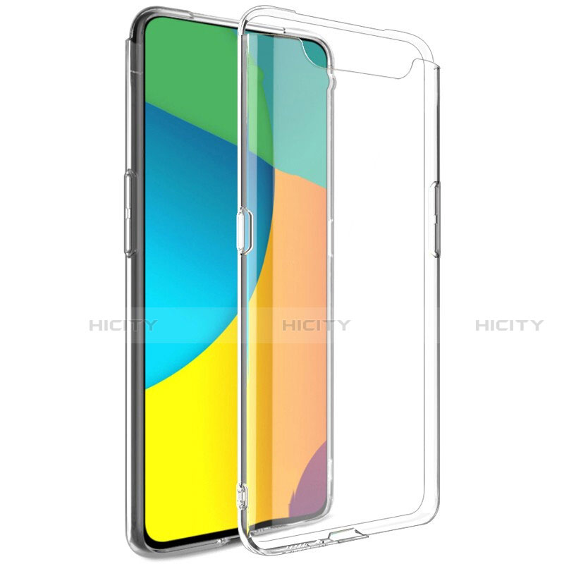 Samsung Galaxy A80用極薄ソフトケース シリコンケース 耐衝撃 全面保護 クリア透明 T03 サムスン クリア