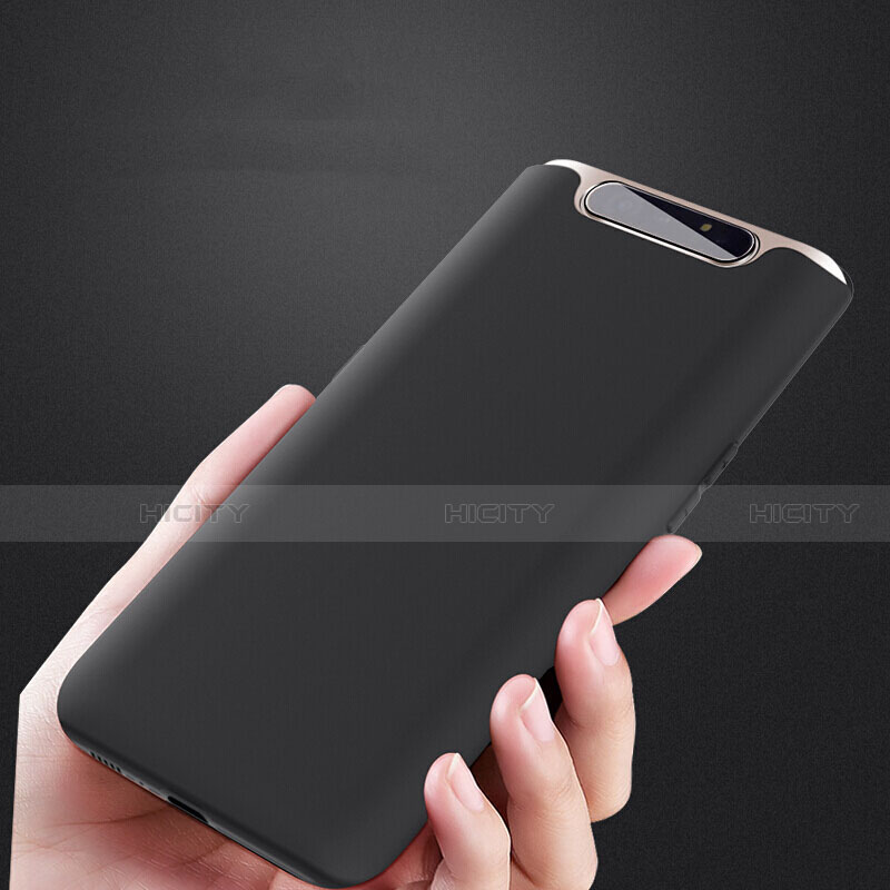 Samsung Galaxy A80用極薄ソフトケース シリコンケース 耐衝撃 全面保護 S02 サムスン ブラック