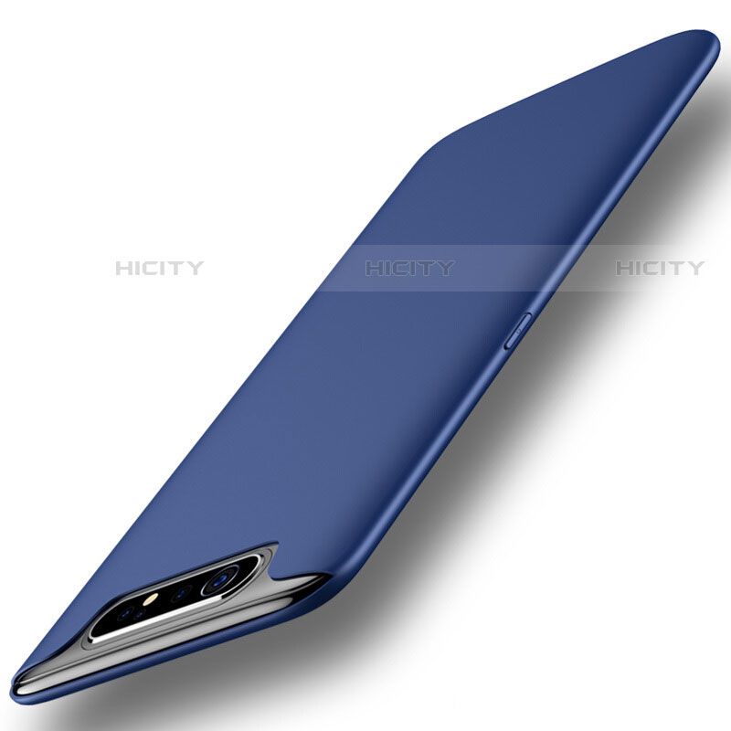 Samsung Galaxy A80用360度 フルカバー極薄ソフトケース シリコンケース 耐衝撃 全面保護 バンパー サムスン ネイビー