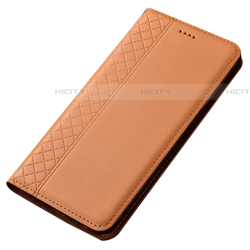Samsung Galaxy A80用手帳型 レザーケース スタンド カバー T02 サムスン オレンジ