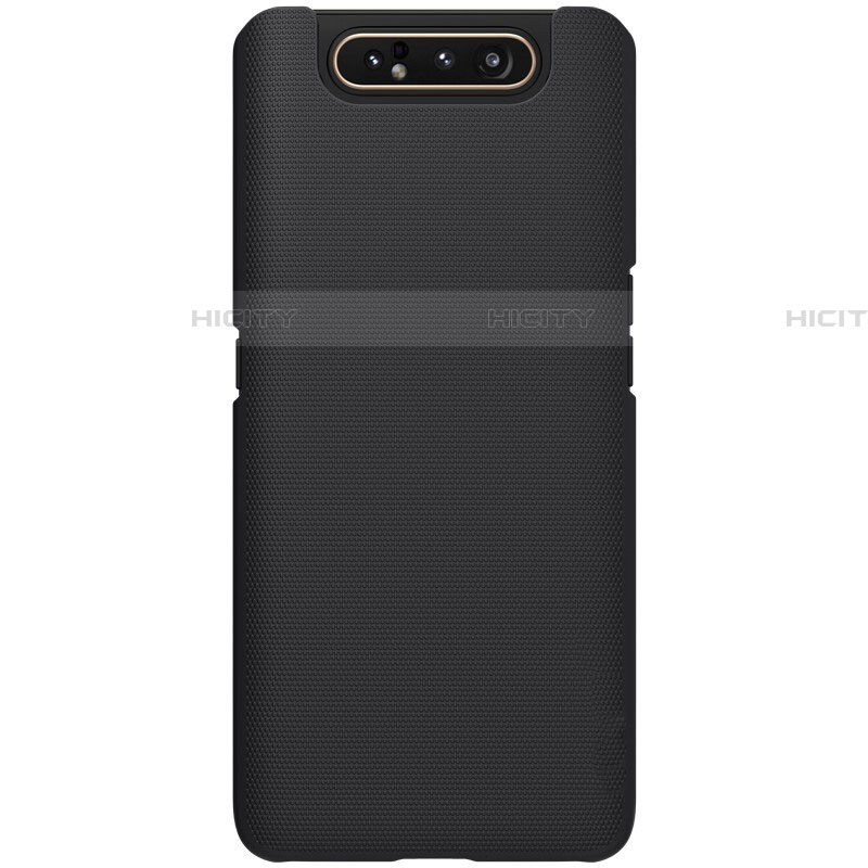 Samsung Galaxy A80用ハードケース プラスチック 質感もマット カバー P01 サムスン ブラック